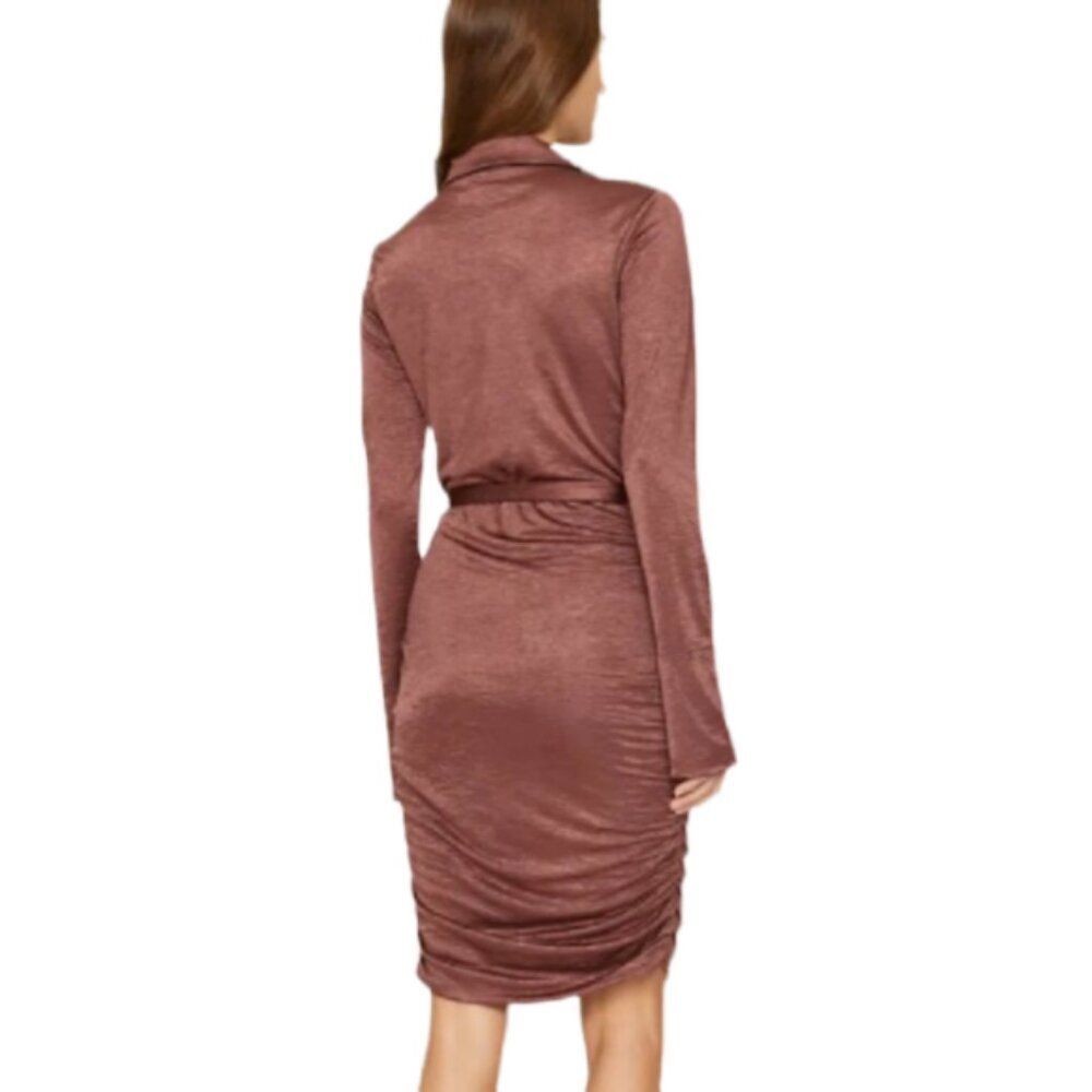 Louna ruched tie waist slinky dress RTR S - Picture 5 of 9